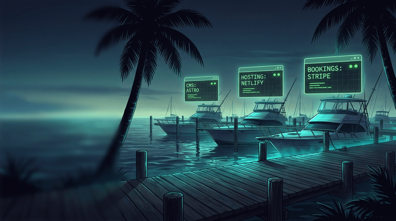 Building Websites for Keys Charter Captains